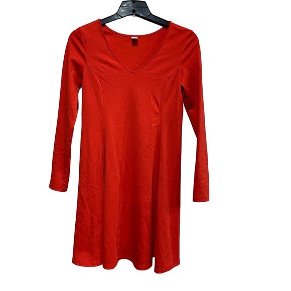 Old Navy Dresses & Skirts - Old Navy XS Long Sleeve Polyester Blend VNeck Fit & Flare Knee Length Dress